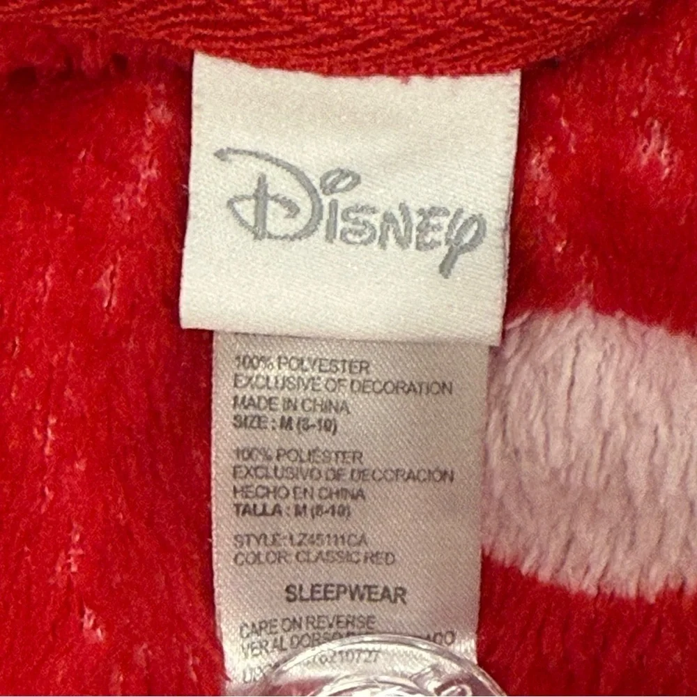 Disney Minnie Mouse Women’s Onesie Pajamas Medium Jumpsuit Red Polka Dot Costume - Picture 9 of 11
